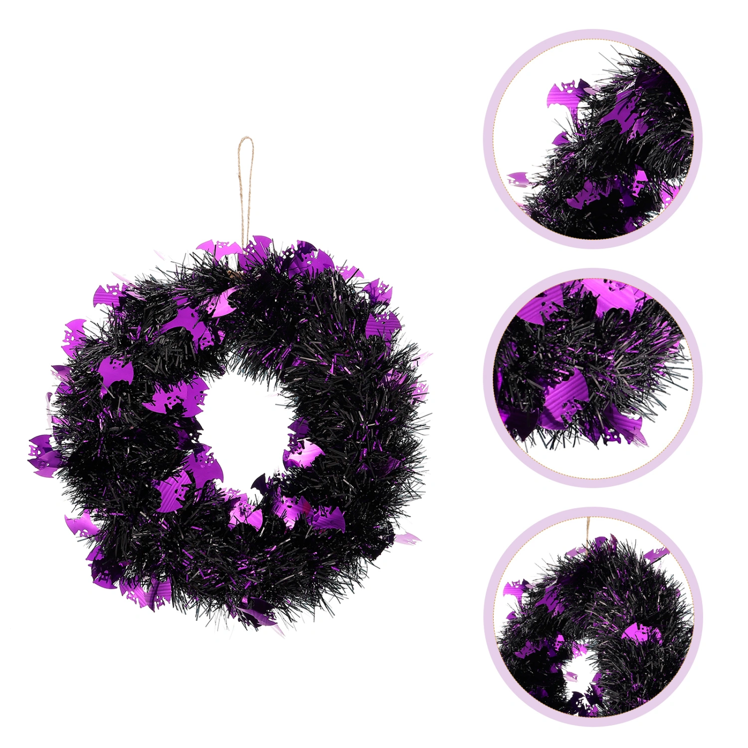 Halloween Theme Wreath Door Festival Hanging Decoration Door Wreath Party Supply