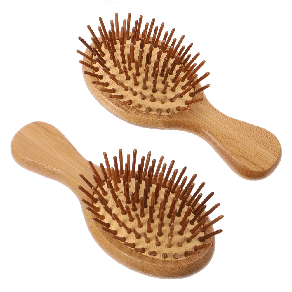 2pcs Anti-static Airbag Comb Bamboo Air Cushion Massage Comb Scalp Massage Comb