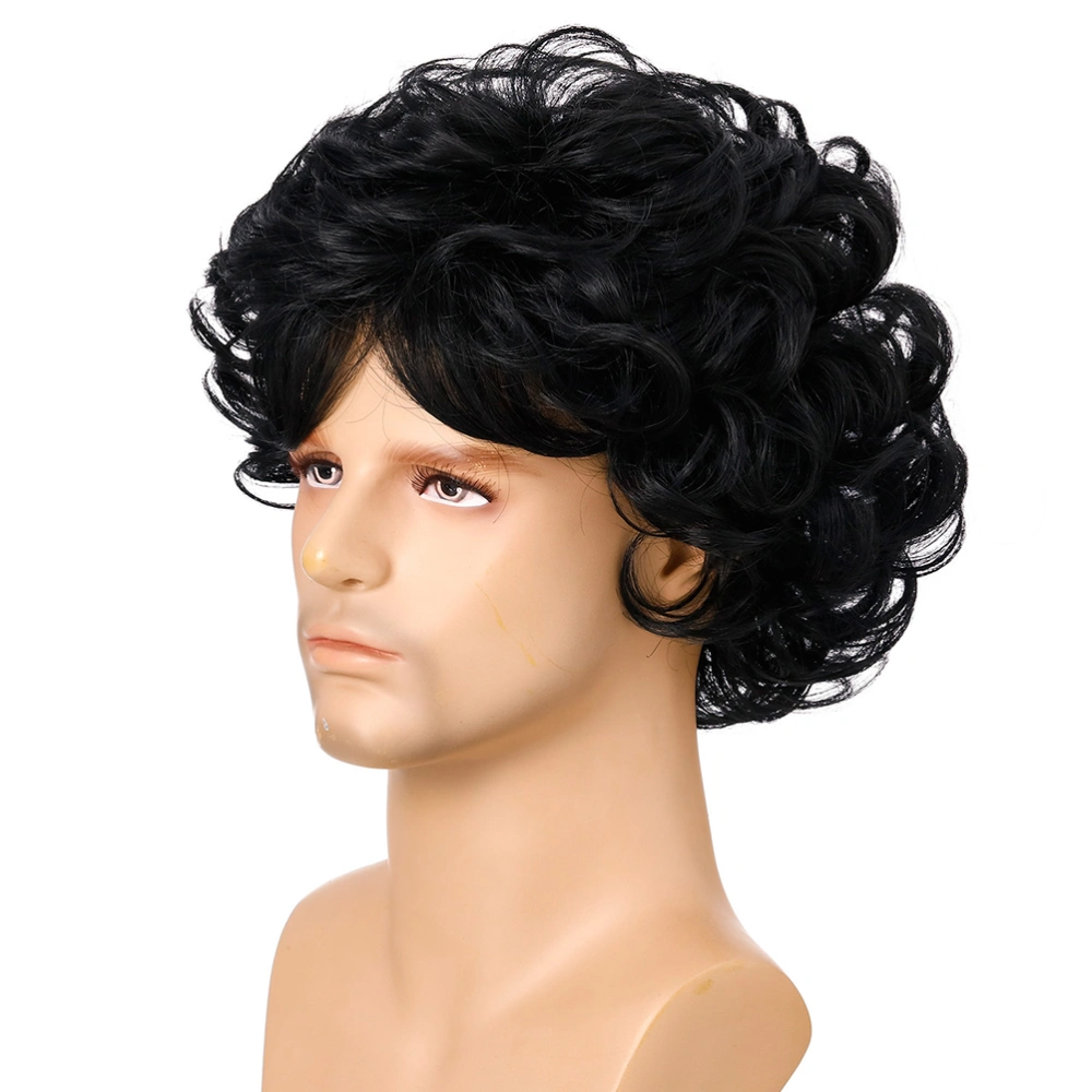 1pc Men's Stylish Wig High Temperature Fiber Wig Fancy Party Cosplay Wig