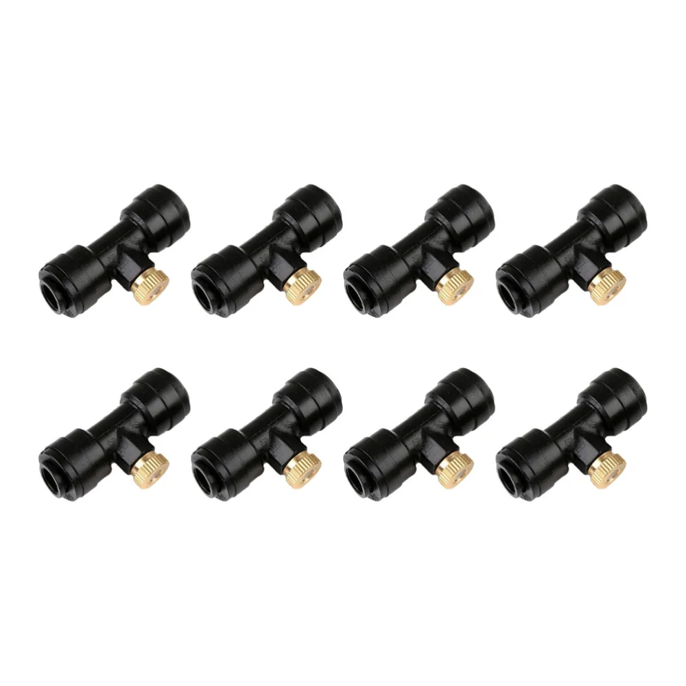 8 Sets 0.4mm Brass Misting Nozzle Atomizing Spray Mister Nozzle for Agriculture