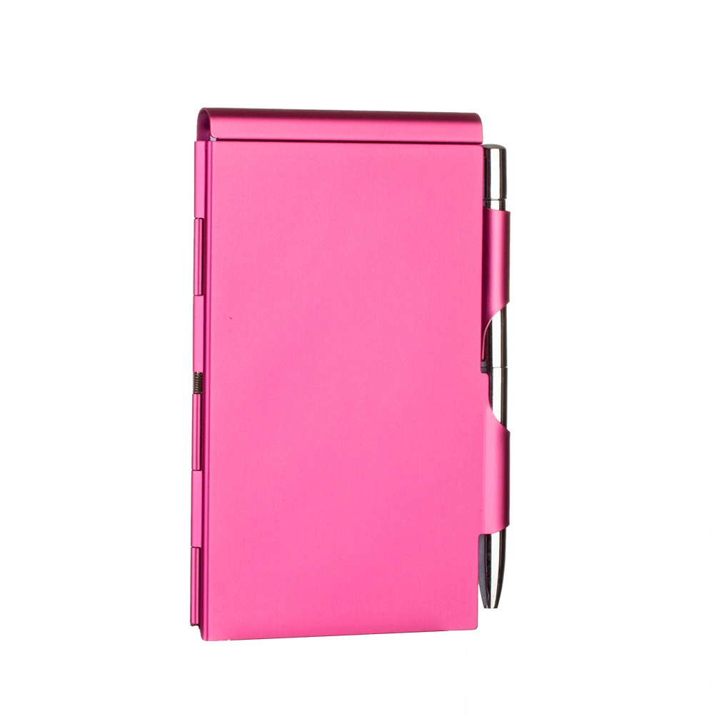 Metal Pocket Notebook with Pen Tearable Metal Notebook Mini Notepad Holder Office Notebook