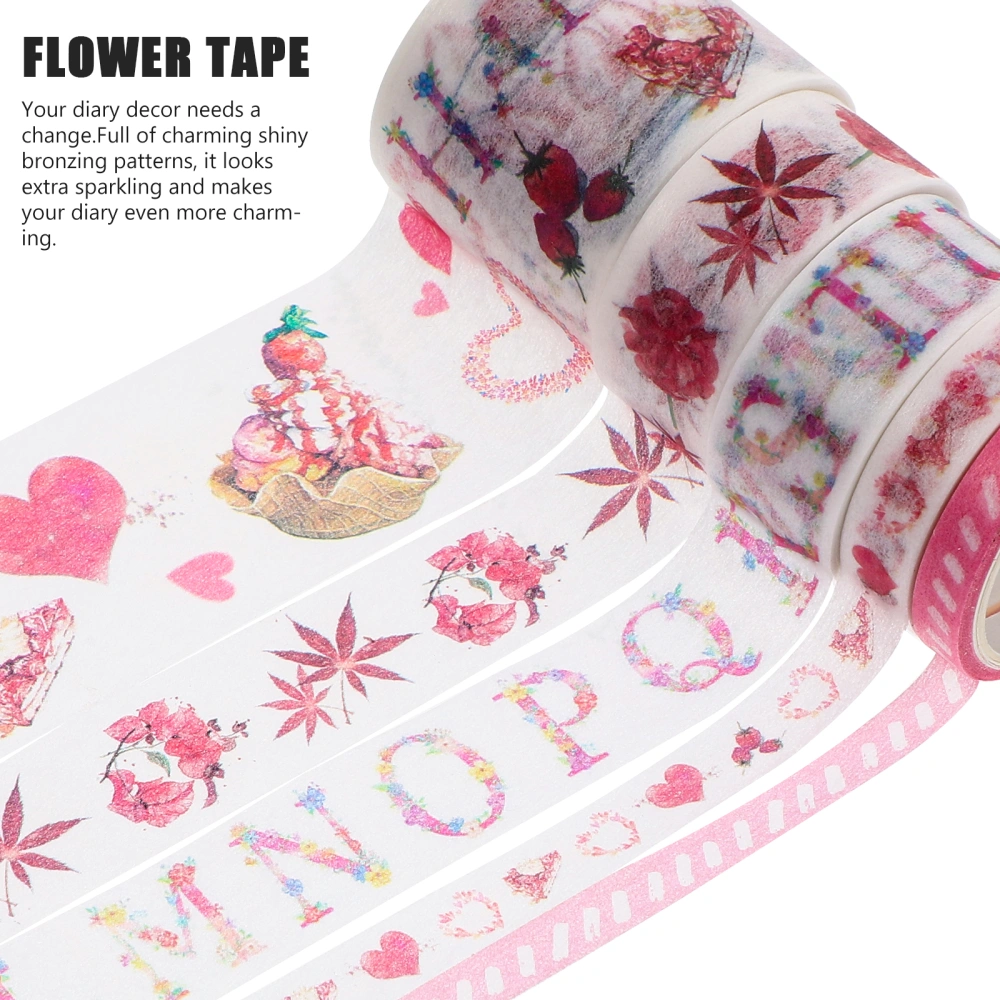 10pcs Journal Decorative Materials Washi Paper Tapes Gift Box Packaging Tapes