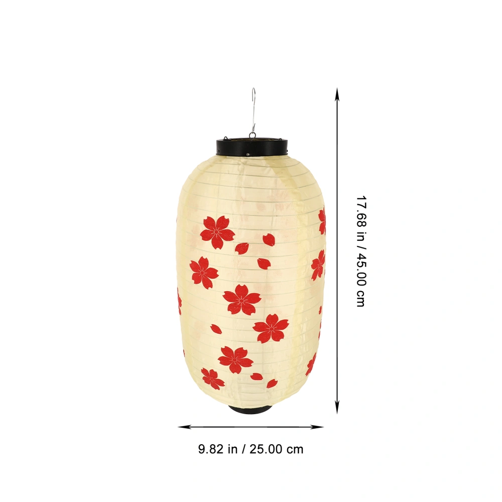 1Pc Japanese Style Lantern Pendant Cherry Blossoms Lantern Chic Hanging Lantern