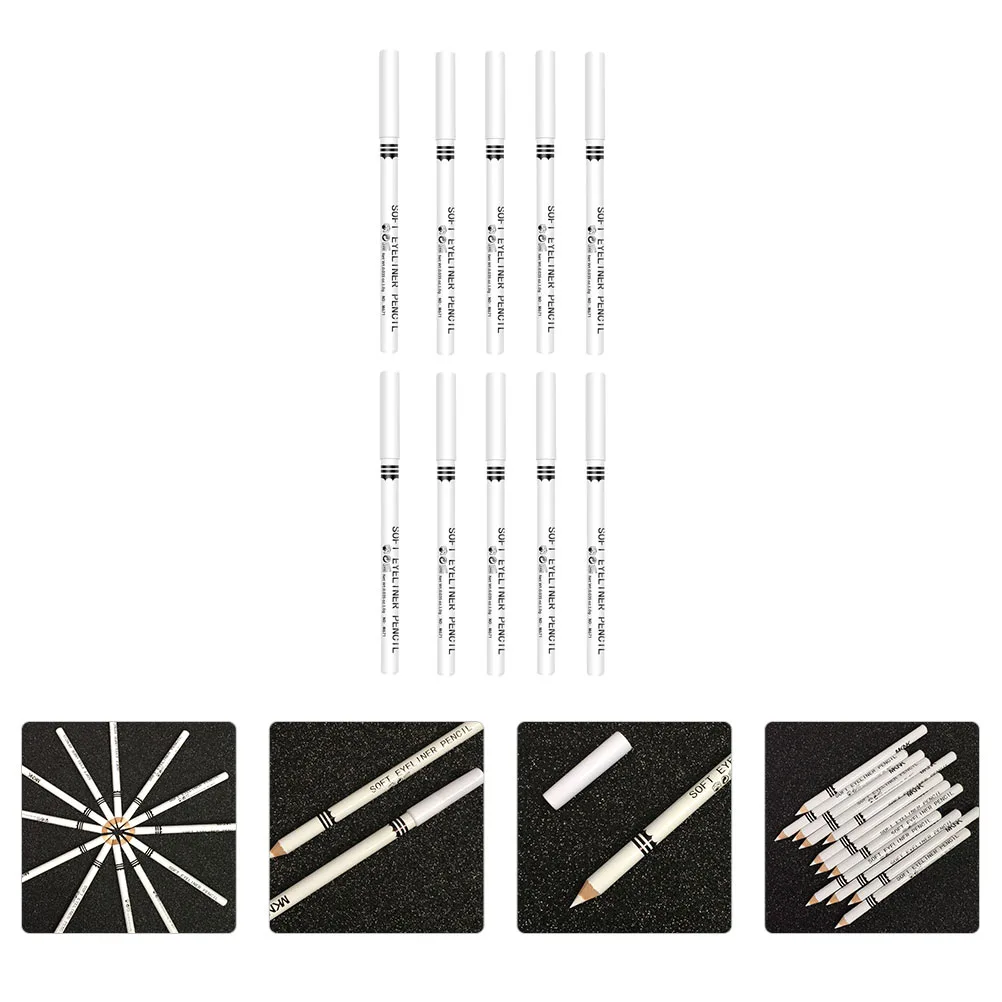 10PCS Eyeliner Pencil Eye Makeup Eyeliner Pencil Highlight Eyeliner Pencil