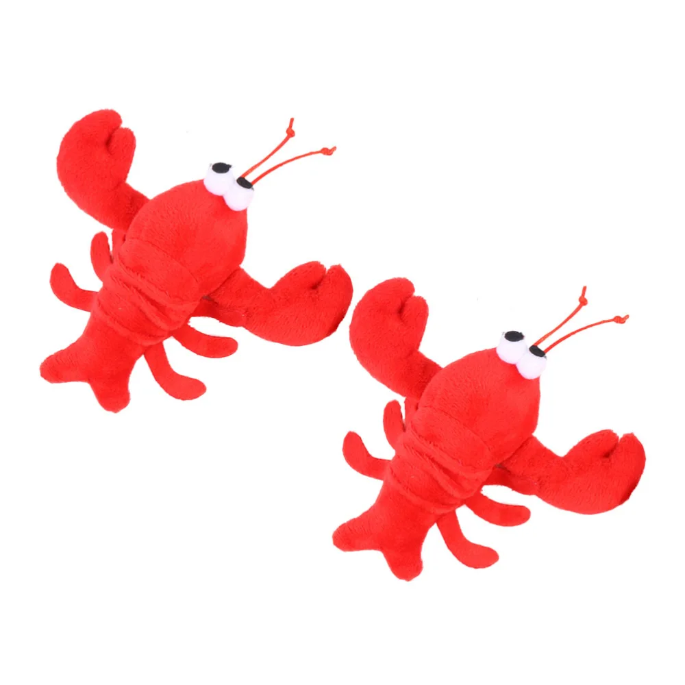 1Pc Adorable Crayfish Plush Plaything Toy Pendant Creative Bag Pendant