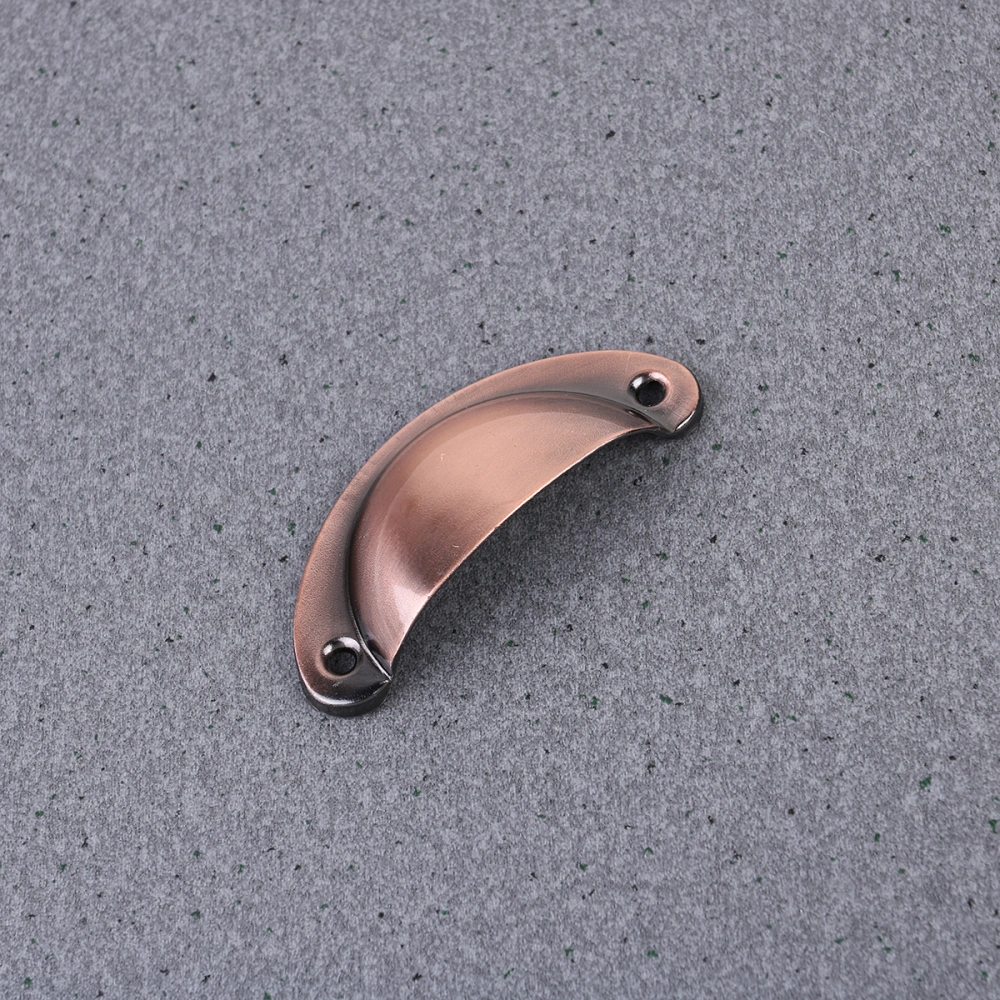 18pcs Retro Semicircle Handle Practical Cabinet Pull Handle Durable Drawer Handle for Home Daily Use (Red Bronze)