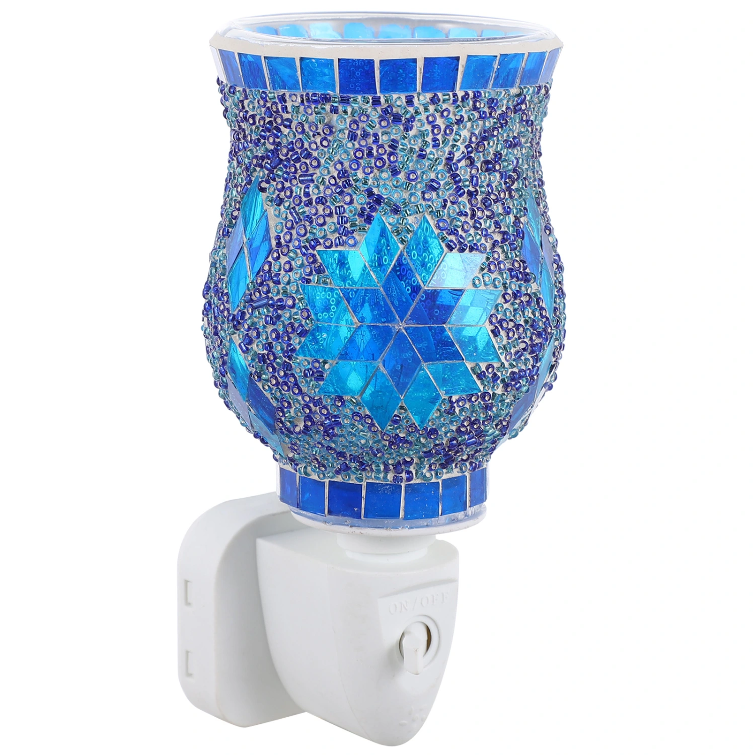 Creative Mosaic Plug-in Candle Warmer Home Melting Wax Warmer Lamp (UK Plug)