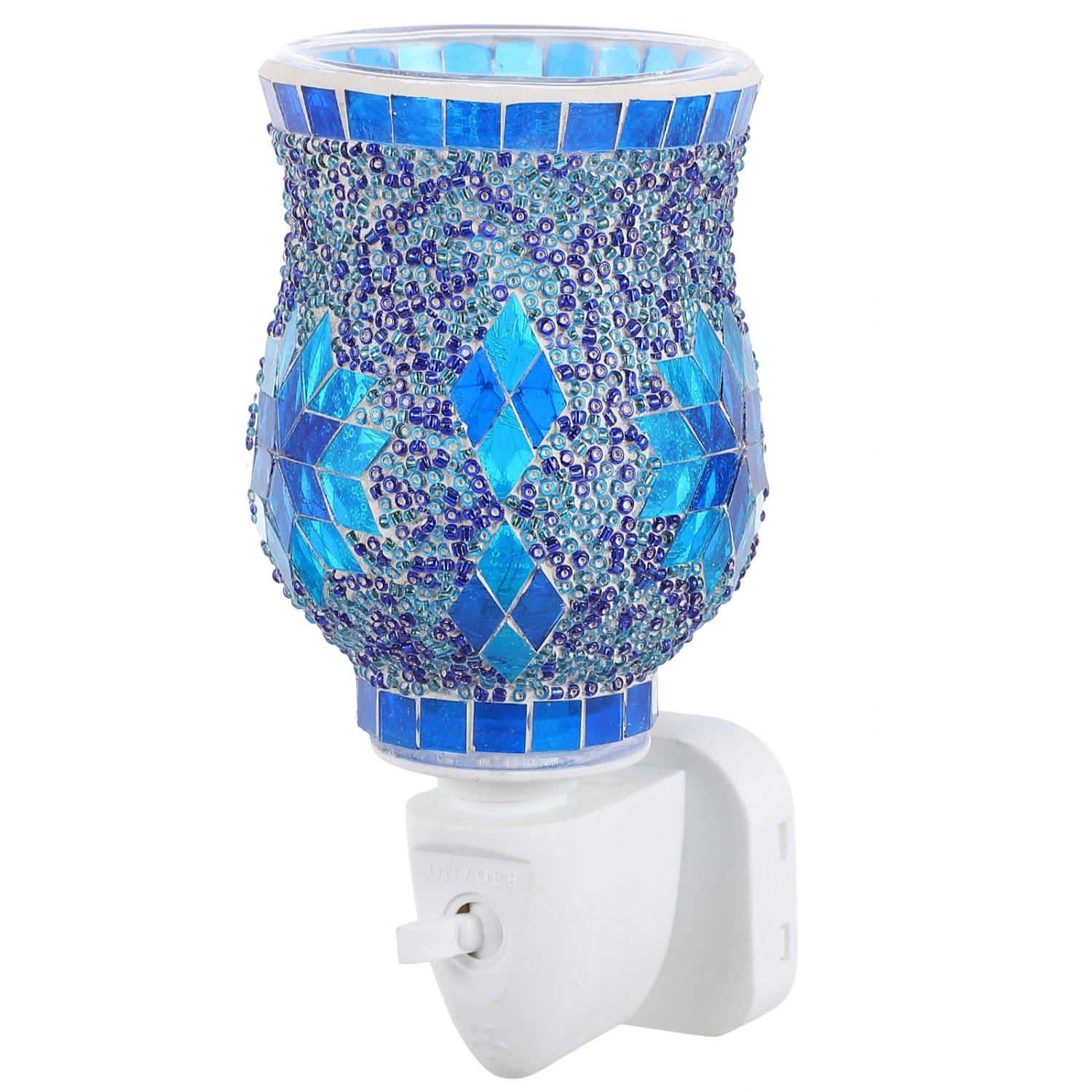 Creative Mosaic Plug-in Candle Warmer Home Melting Wax Warmer Lamp (UK Plug)