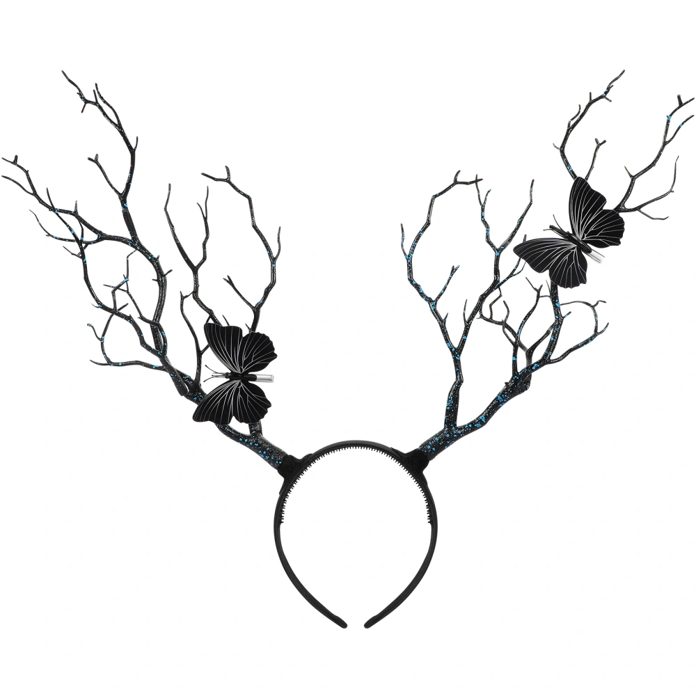 Branch Shaped Hair Band Halloween Hair Decor Party Hair Band Antler Branch Headdress Halloween Hair Accessory