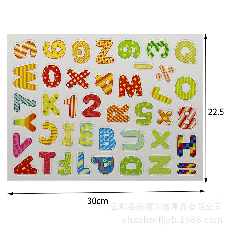 1 Set  Wooden Letter Stickers Funny Magnetic Refrigerator Sticker Letters Magnetic Stickers