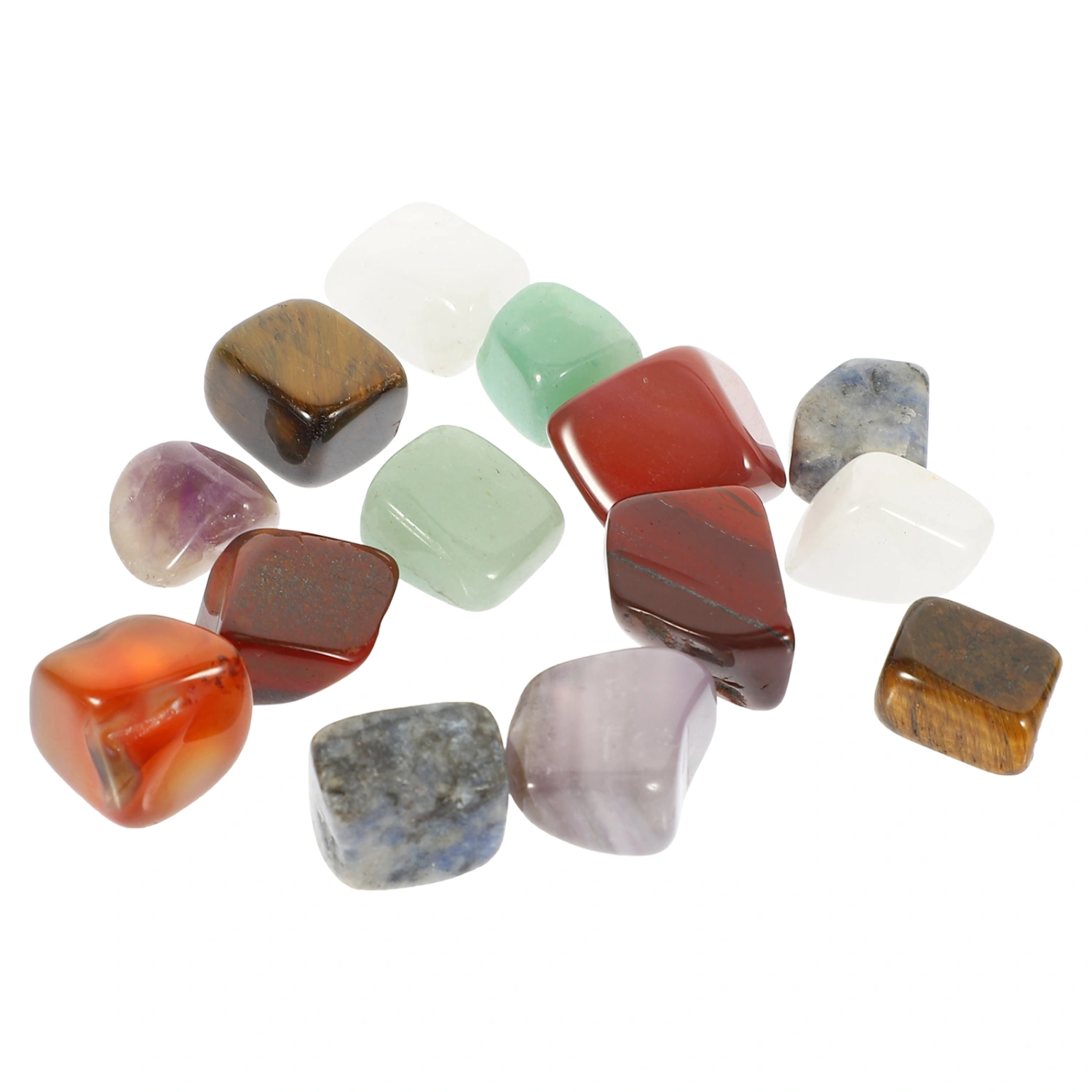 14Pcs Decorative Energy Stones Wear-resistant Chakra Stones Delicate Natural Stones (Random Style)