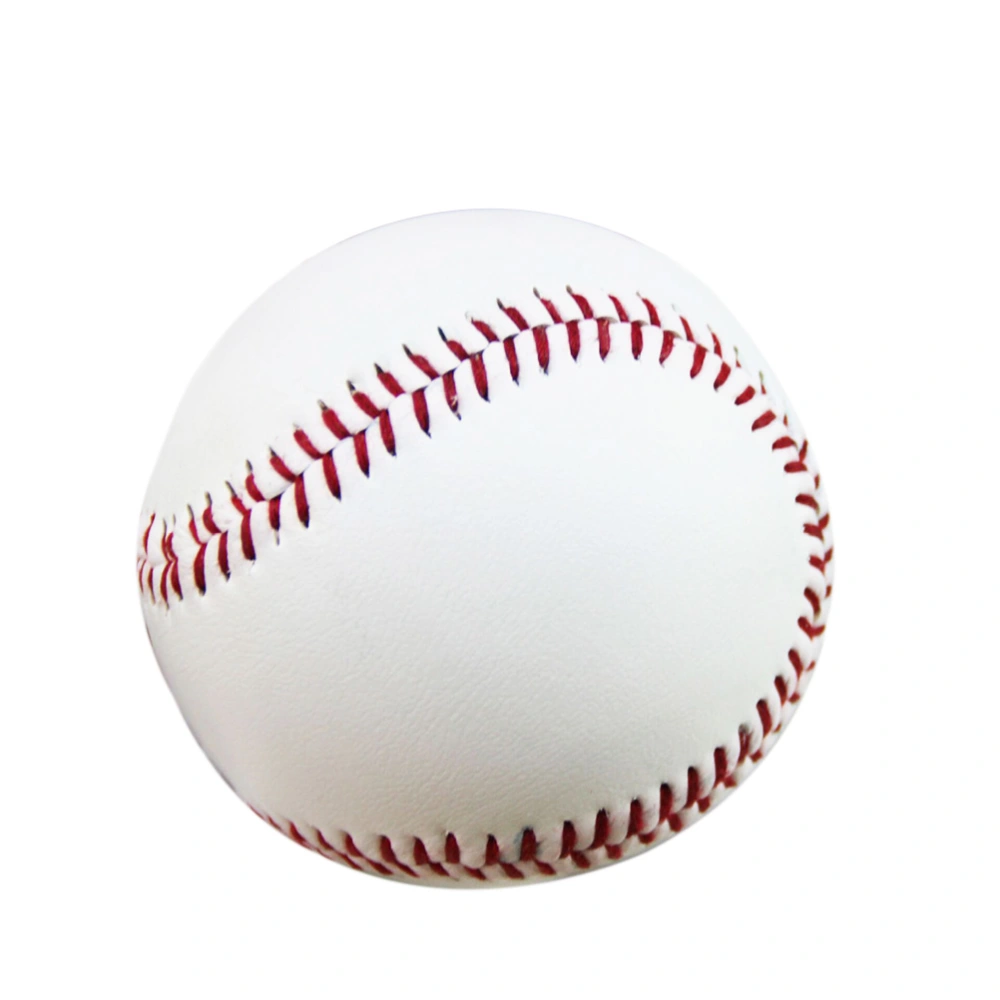 2pcs 9-inch PVC Practice Baseball for Students and Beginner (White)