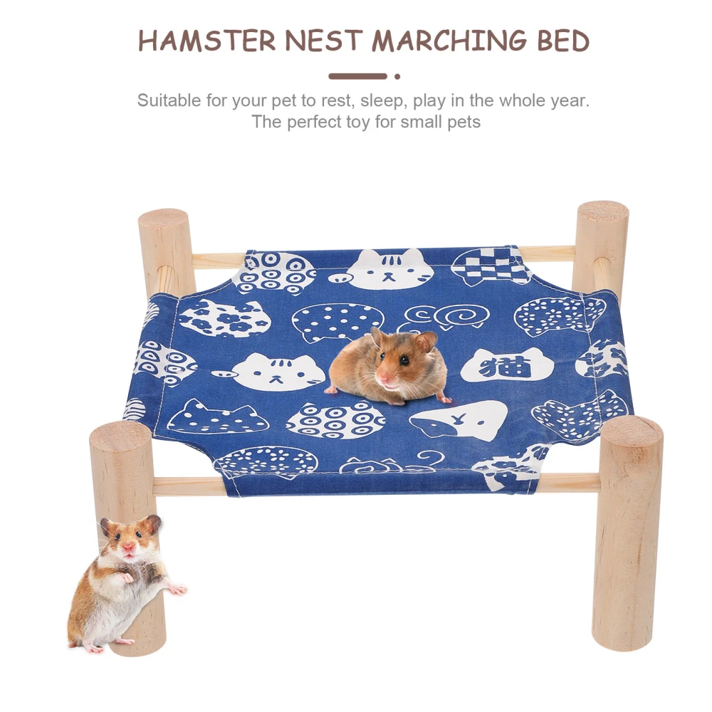 1pc Hamster Den Camp Bed Elevated Pet Bed Detachable Hanging Nest Pet Supplies