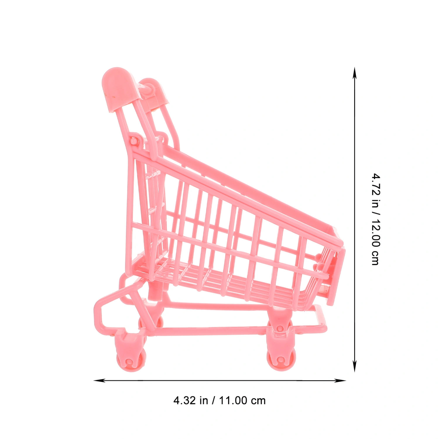 3pcs Mini Shopping Cart Decorative Shopping Cart Props Mini Trolley Carts