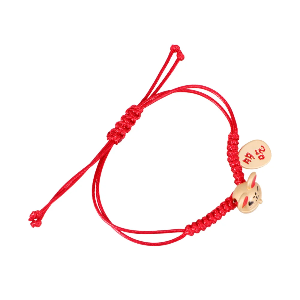 Knitting Red Rope Bracelet Simple Personality Lovers Beautiful Bracelet for Woman Man (Number 1 Pattern)