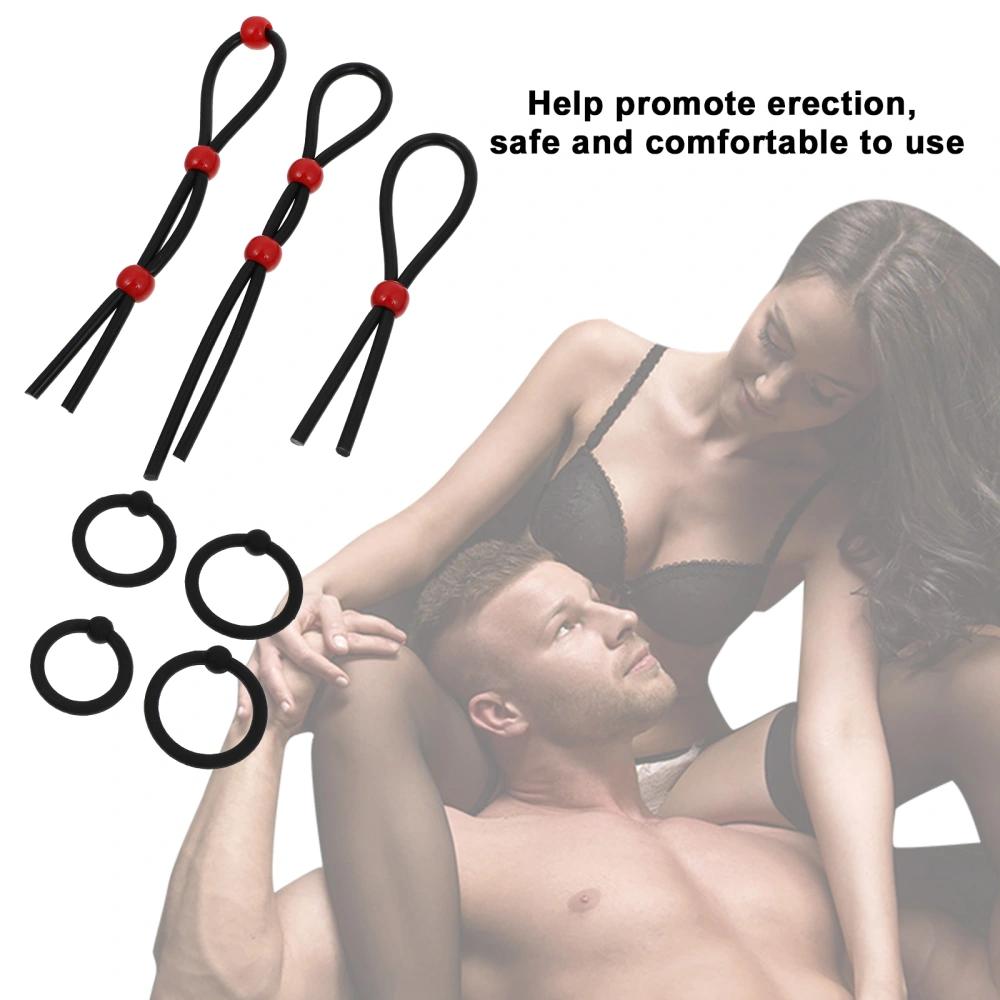 7pcs Adjustable Ring Set Men Penis Ring Adults Sex Toy Sex Love Erection Rings