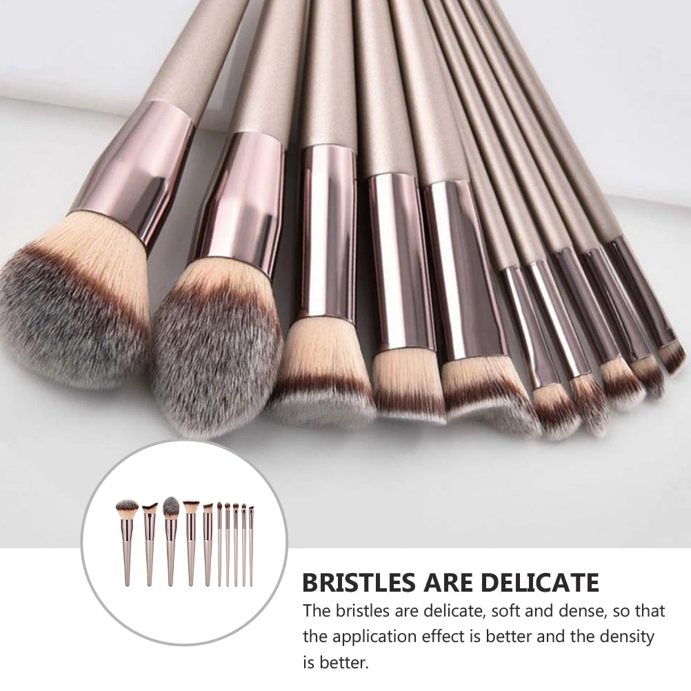 10 Pcs Makeup Brushes Kit Cosmetic Brushes Foundation Brushes Makeup Tool Brush