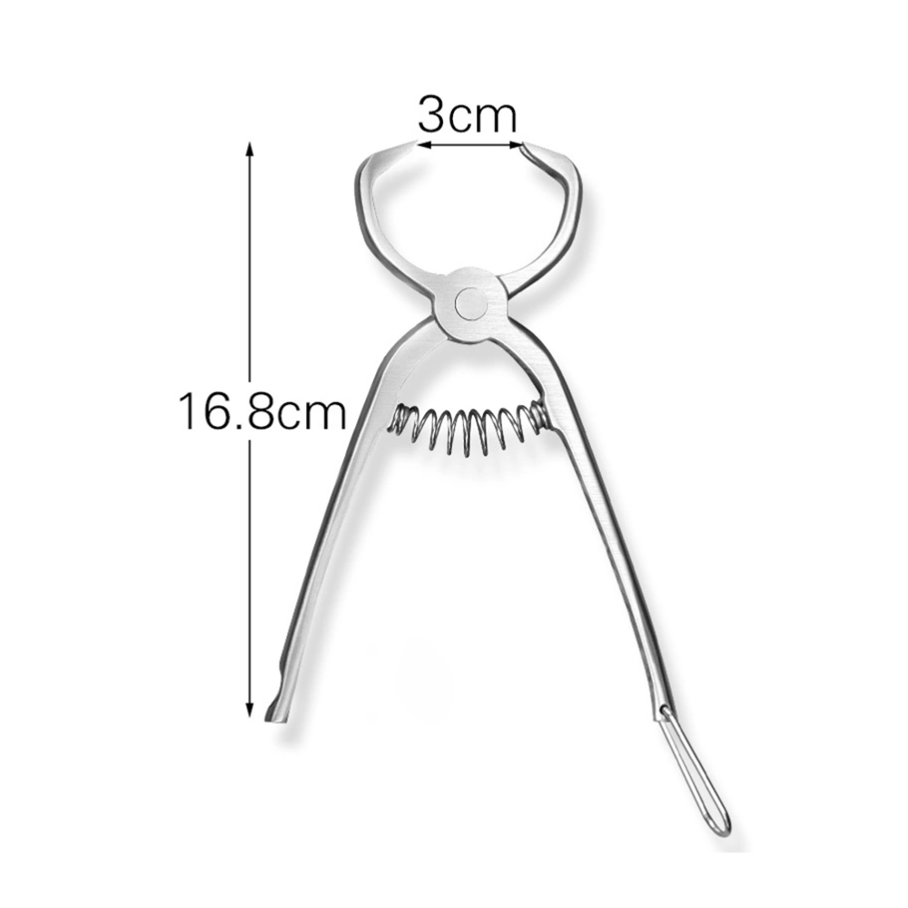 1pc Stainless Steel Tea Tong Practical Tea Cake Clamp Tea Opening Tool (Silver)