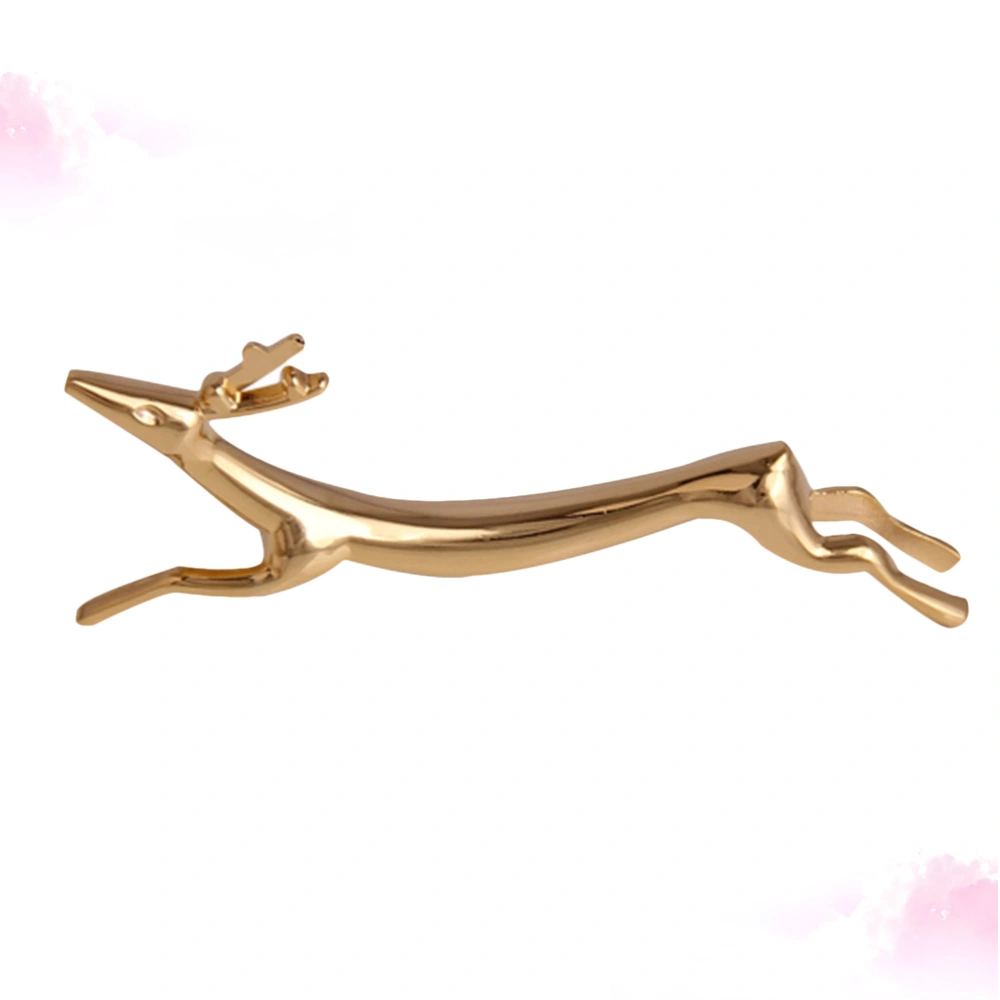 Fawn Shaped Chopsticks Rack Holder Creative Animal Chopstick Rest Spoon Fork Holder Chopstick Stand for Home Hotel(Golden)