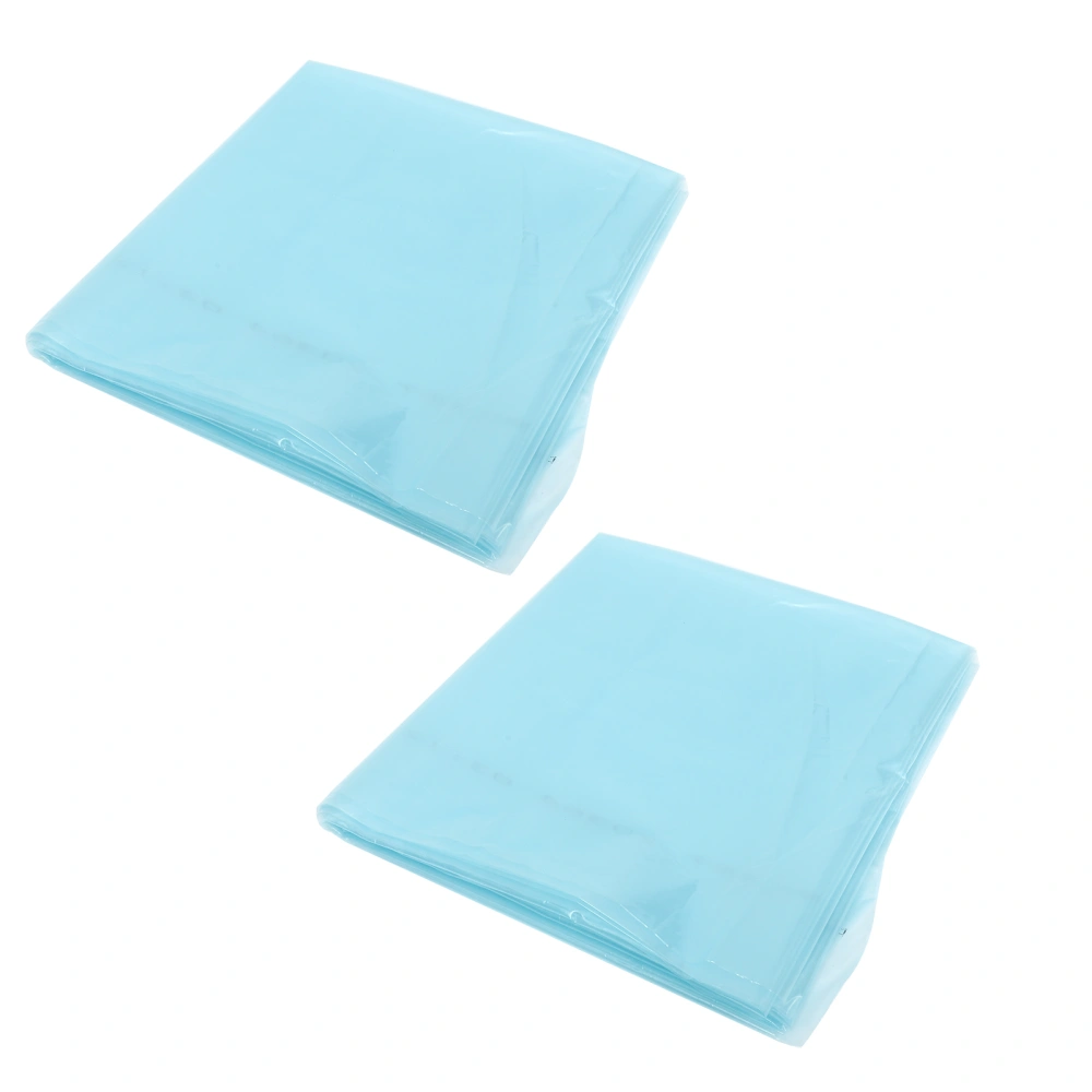 2Pcs Waterproof PE Tarp Covers Cold-proof Plant Protective Covers (Sky-blue)