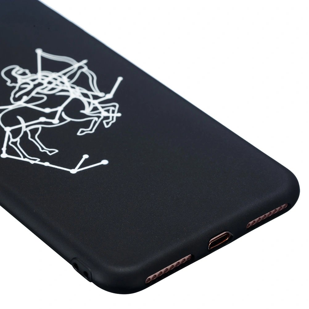Twelve Constellations Phone Case Scratch-resistant Shockproof Protective TPU Phone Cover for iPhone 7 Plus/8 Plus (Sagittarius)