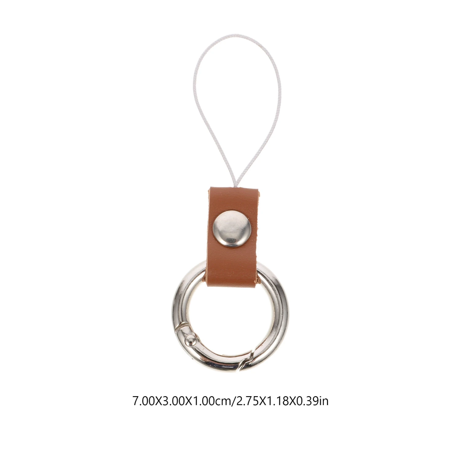 2Pcs Practical Anti-lost Cellphone Lanyard with Ring Keychain Phone Camera Hanging Strap