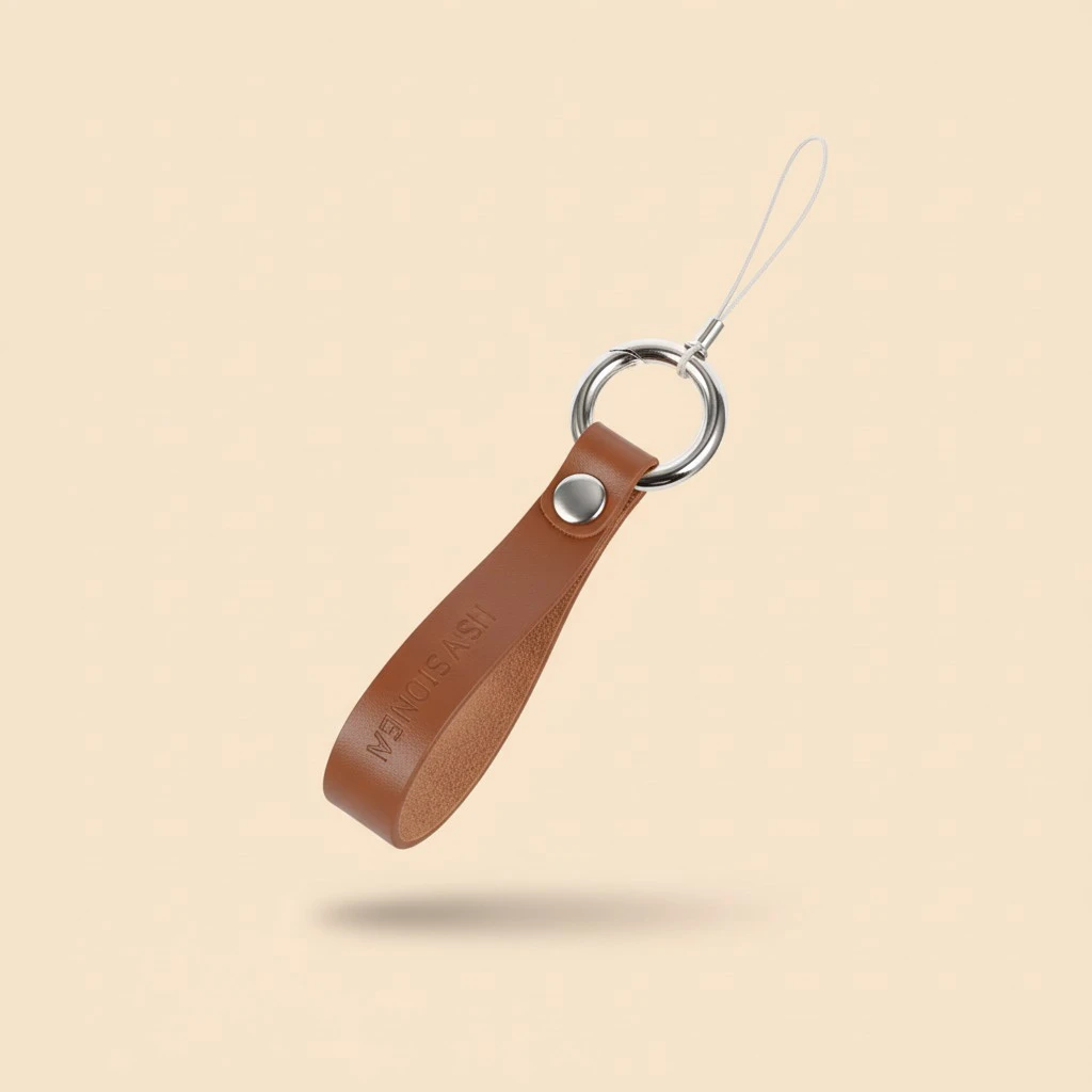2Pcs Practical Anti-lost Cellphone Lanyard with Ring Keychain Phone Camera Hanging Strap
