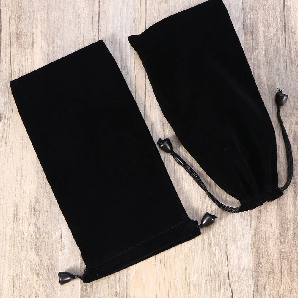 10pcs Multi-functional Flocking Storage Bag Watch Bag Drawstring Storage Bag