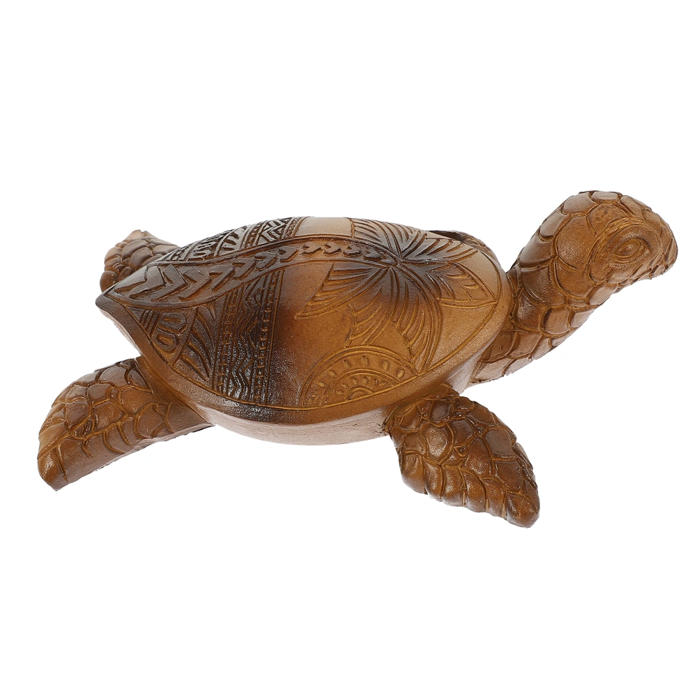 Resin Turtle Figurine Turtle Adorns Decorative Turtle Decor Turtle Statue Decor