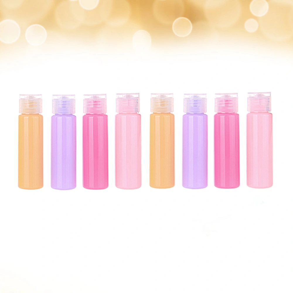 20Pcs 30ML Portable Travel Bottles Flip-cover Storage Bottles Cosmetic Lotion Dispensing Bottles (Mixed Color)