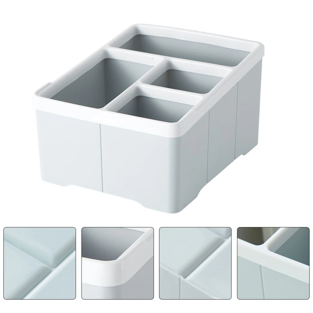 1PC Desktop Sundries Storage Box Small Multi-grid Organizing Box (Sky-blue)