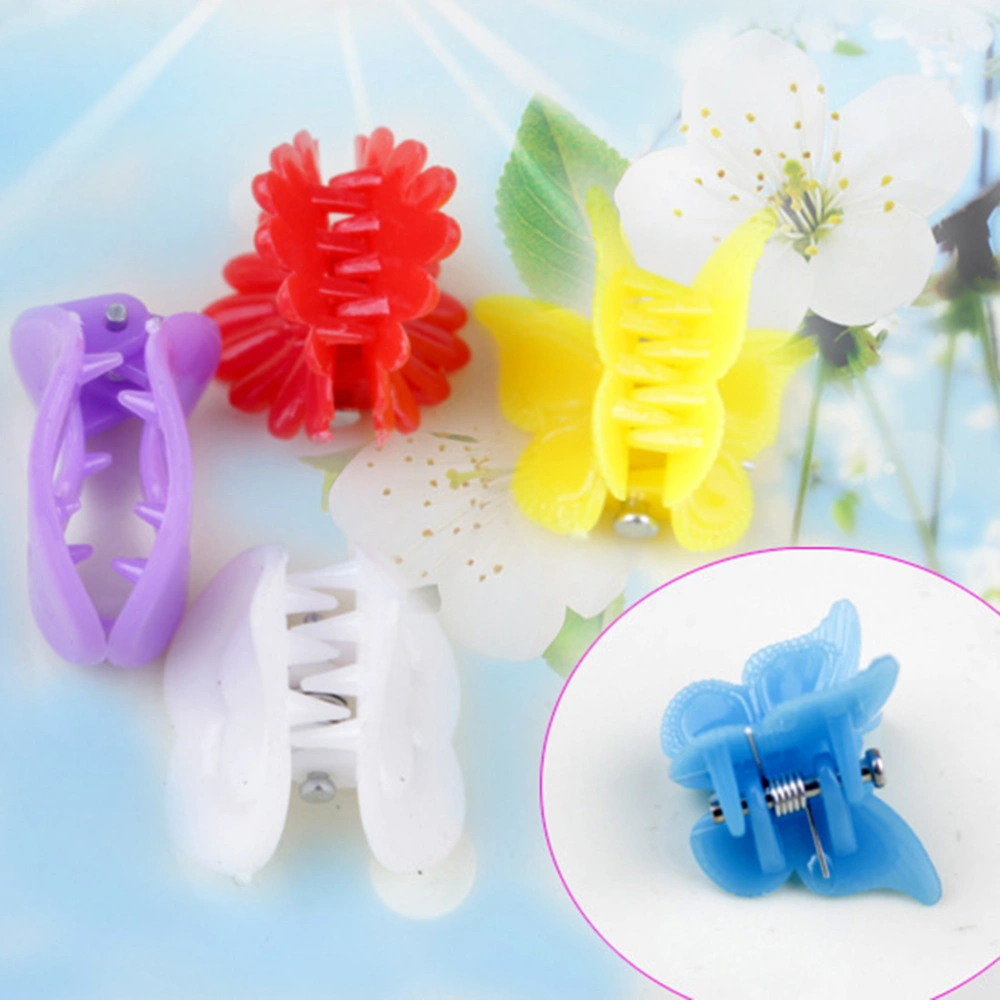 100pcs Hair Clips Barrettes Claw Clamps Mini Jaw Clip Hairpin Hair Accessories for Women and Girls (Mixed Colors)