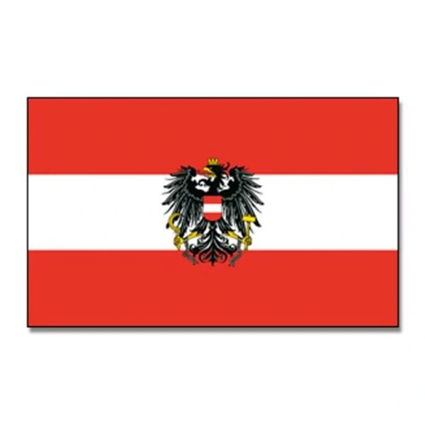 Austria Crest Large Flag 90 X 150cm Austrian Country Banner With 2 Metal Eyelets