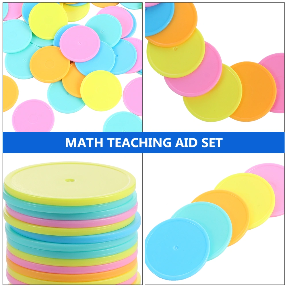 3 Sets of 150pcs Learning Resources Round Piece Math Teaching Disks for Class