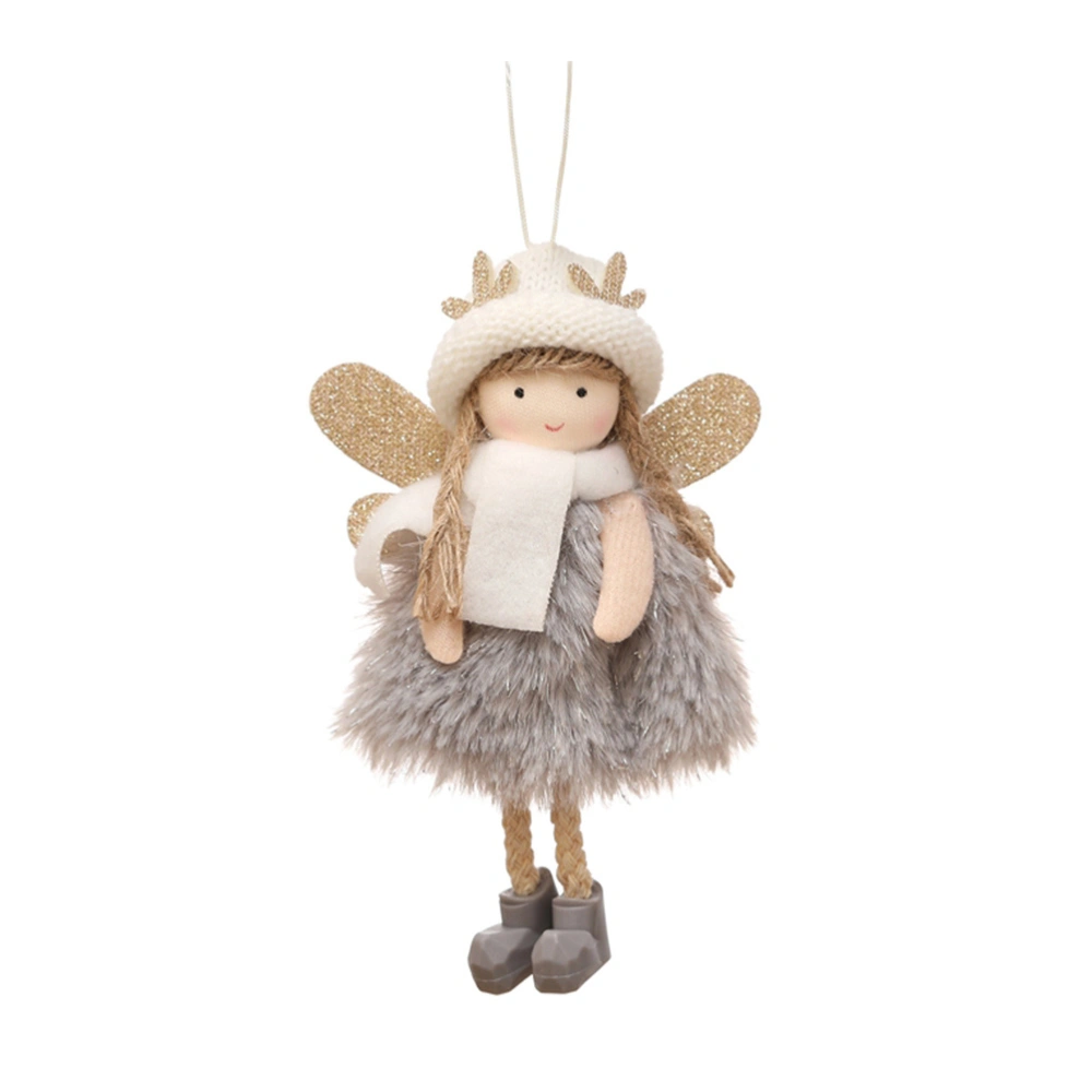 1pc Christmas Tree Ornaments Antler Design Girl Angel Doll Hanging Pendants