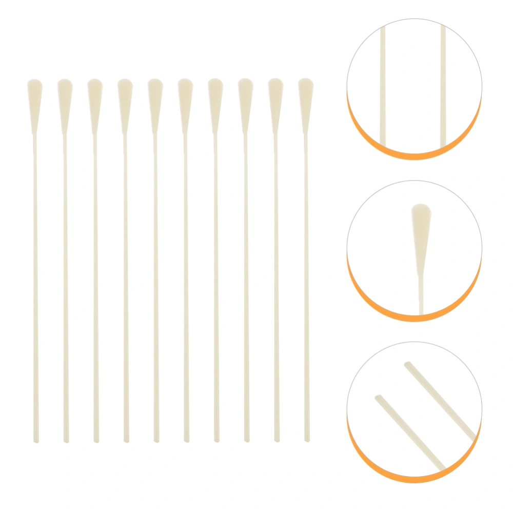 10Pcs Specimen Collection Swabs Disposable Throat Swabs Flocked Throat Swabs