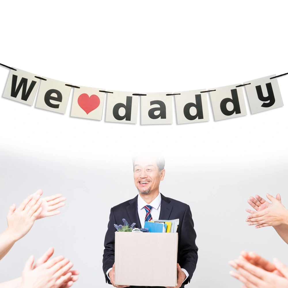 Father Day Banner Beautiful Decor Banner for Festival Party Gathering