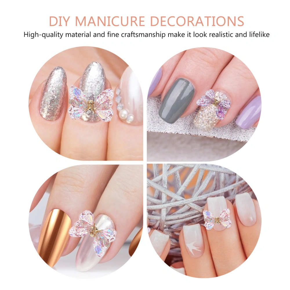 4Pcs Nail Art Studs 3D Nail Decorations DIY Manicure Decorations