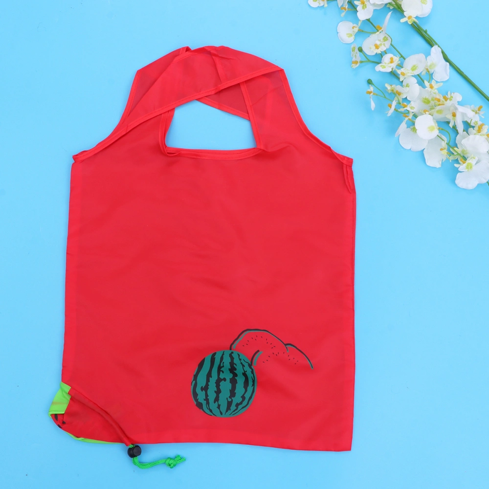 3pcs Melon Pattern Eco Bags Folding Fruit Handbags Portable Shopping Bag Reusable Tote