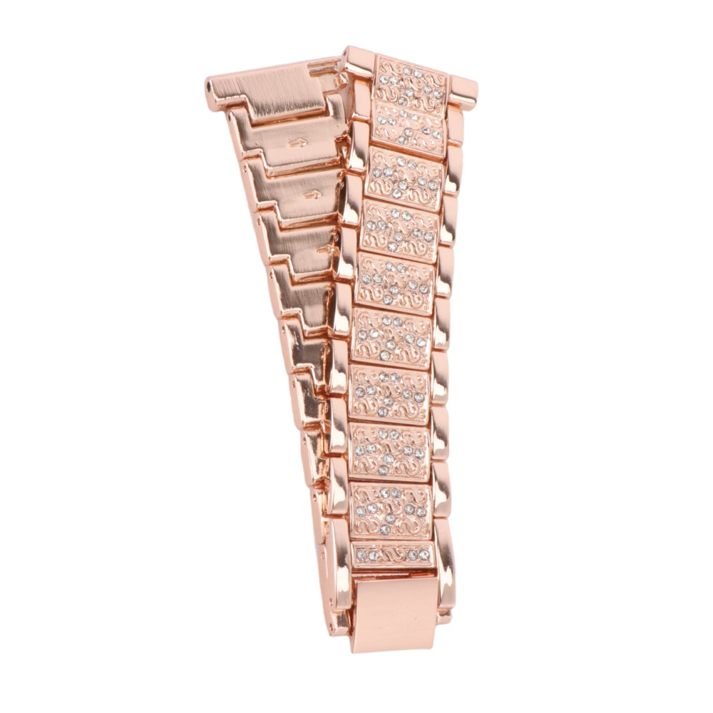 Creative Watchband Watch Strap Unique Watch Replacement Strap Watch Accessories Comaptible for Fitbit Versa Lite/Versa 2 (Rose Gold)