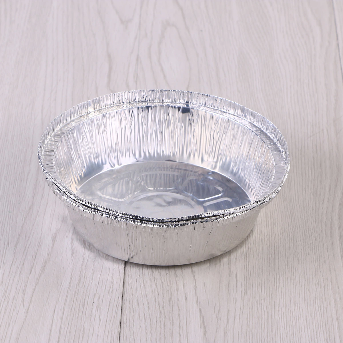 30pcs 6 Inch Round Shape Disposable Durable Aluminum Foil Plate Take Out Pans for Meals Prep, Pies, Cakes, Meats (No Lids)