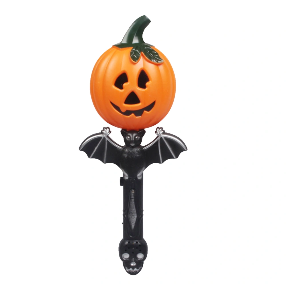 Halloween Plastic LED Flashing Stick Luminous Bat Pumpkin Shape Stick Prop for Party Bar Carnivals Kids Party Supplies