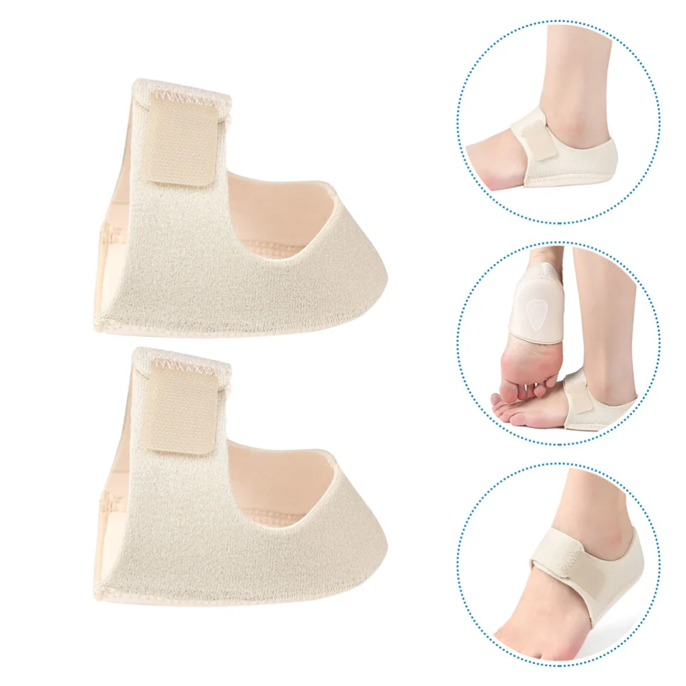 1Pair Practical Heel Pad Shock-proof Heel Cushion Anti-cracking Feet Sleeve