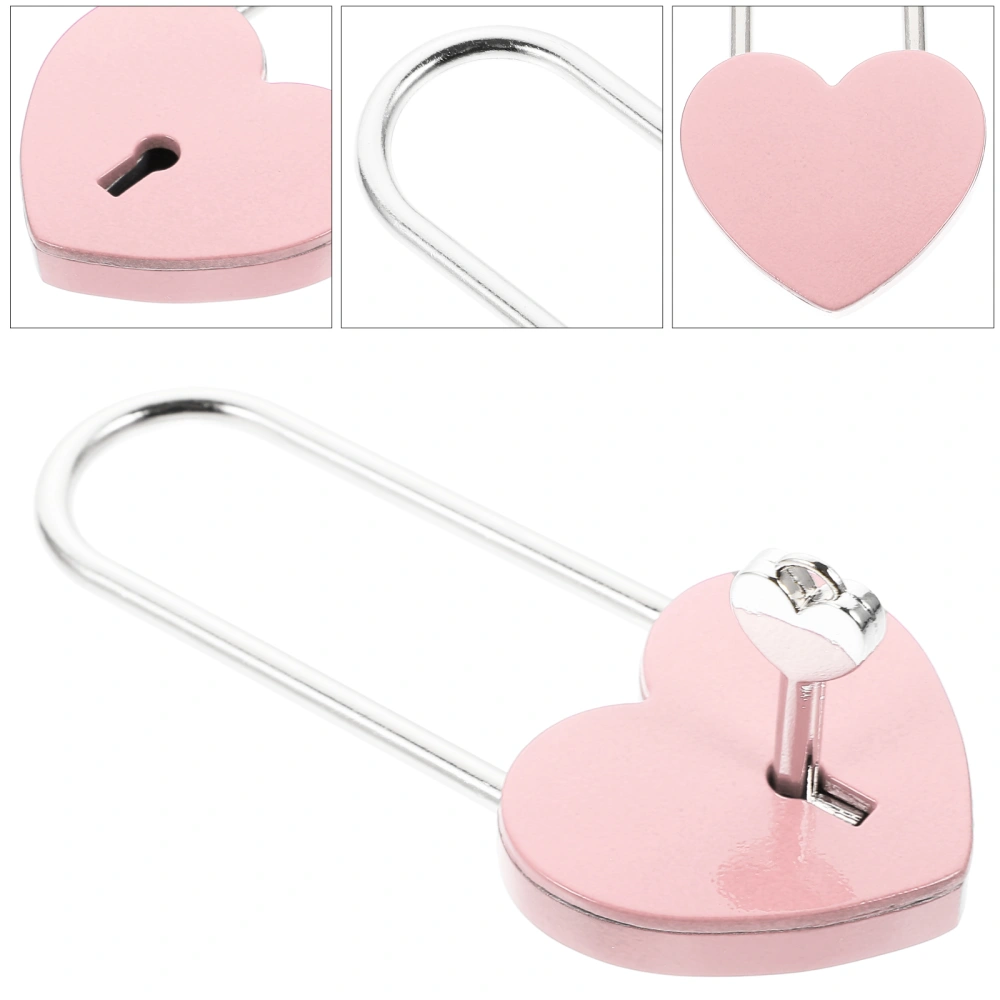 1PC Heart-Shaped Lock Marriage Wedding Padlock Travel Supplies Padlock