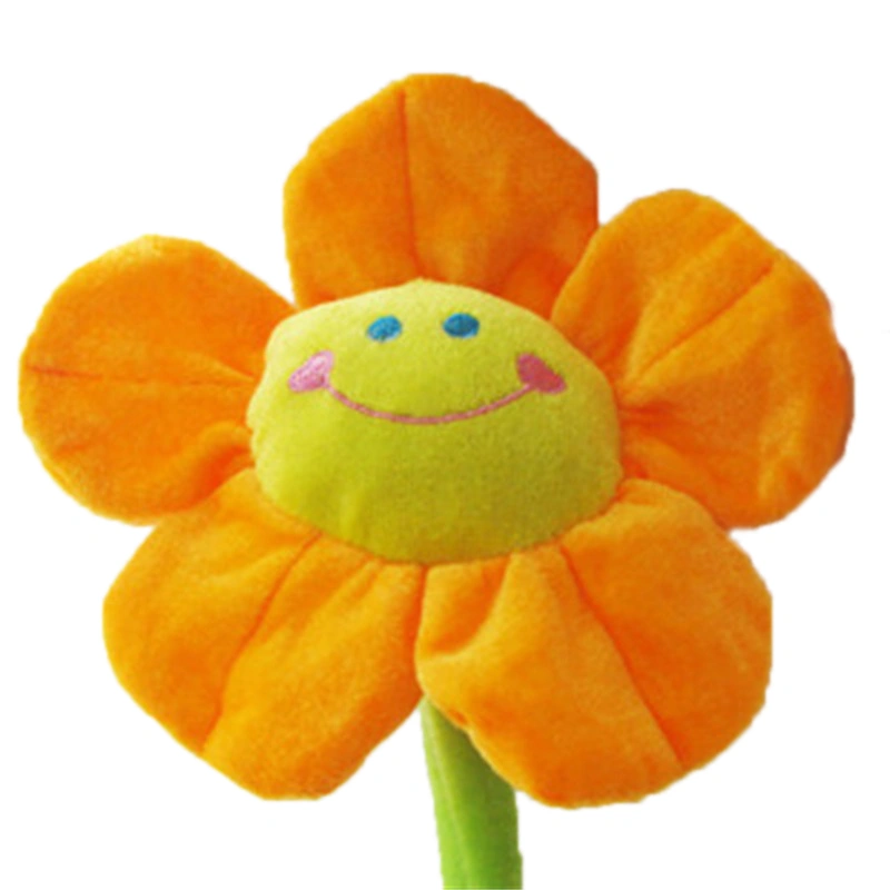 Plush Sun Flower Simulation Plush Cartoon Sunflower Plant Plush Toys for Wedding Party Orange 90cm/35.4in