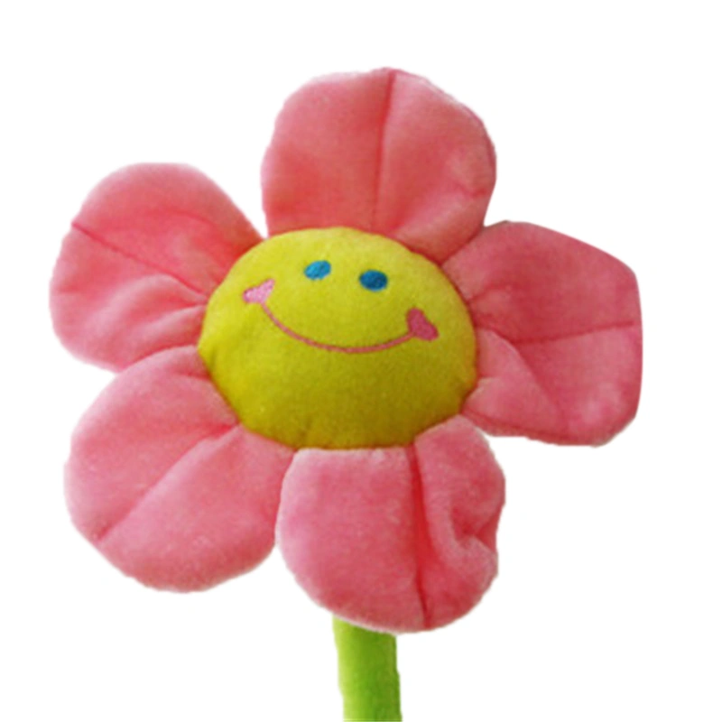 Plush Sun Flower Simulation Plush Cartoon Sunflower Plant Plush Toys for Wedding Party Pink 90cm/35.4in