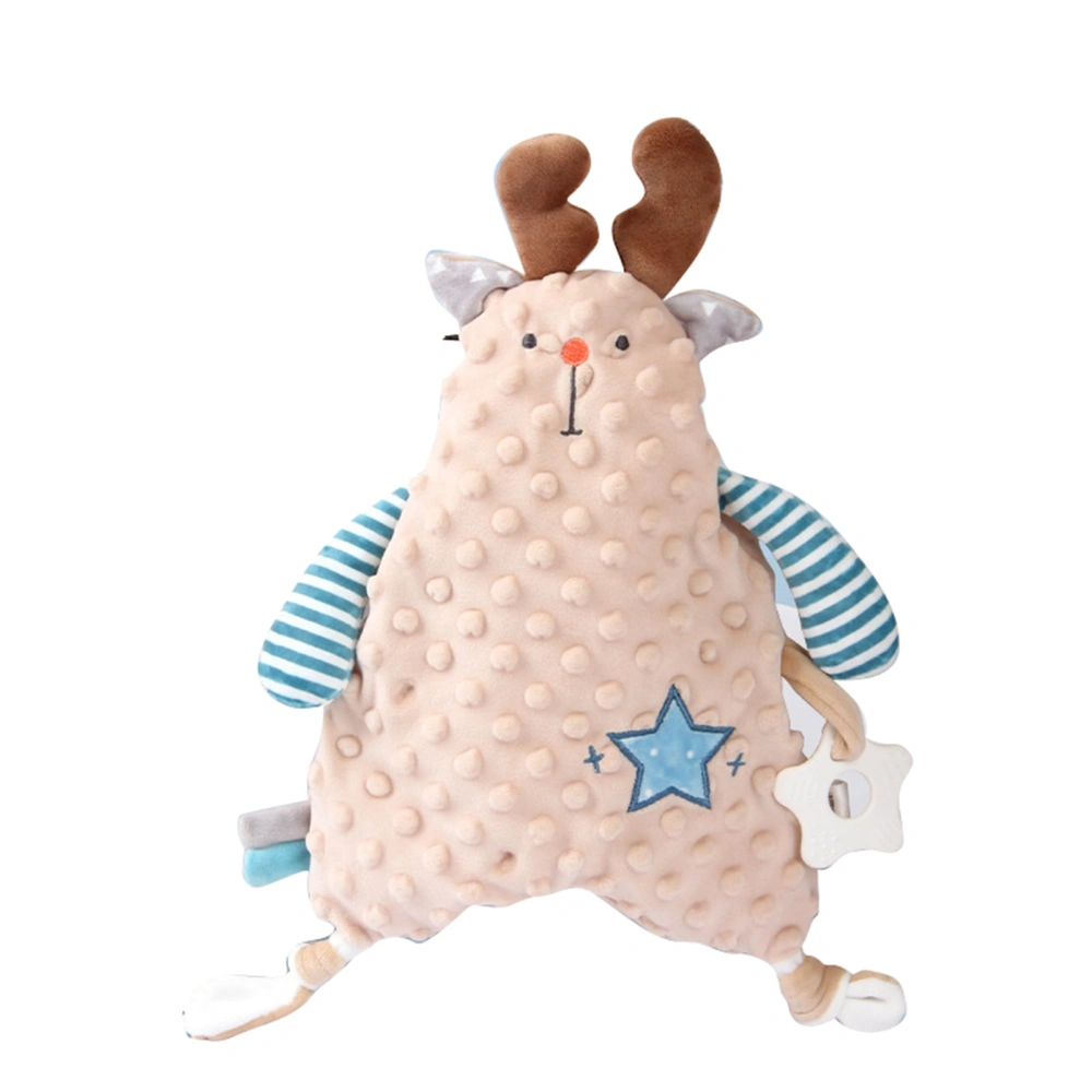 Baby Comforting Doll PP Cotton Soft Bite Safely Cute Animal Shape Sleeping Plush Doll for Newborn Deer 35cm / 13.8in