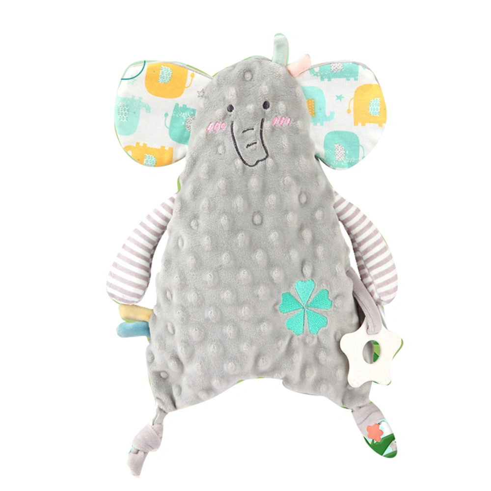 Baby Comforting Doll PP Cotton Soft Bite Safely Cute Animal Shape Sleeping Plush Doll for Newborn Elephant 35cm / 13.8in