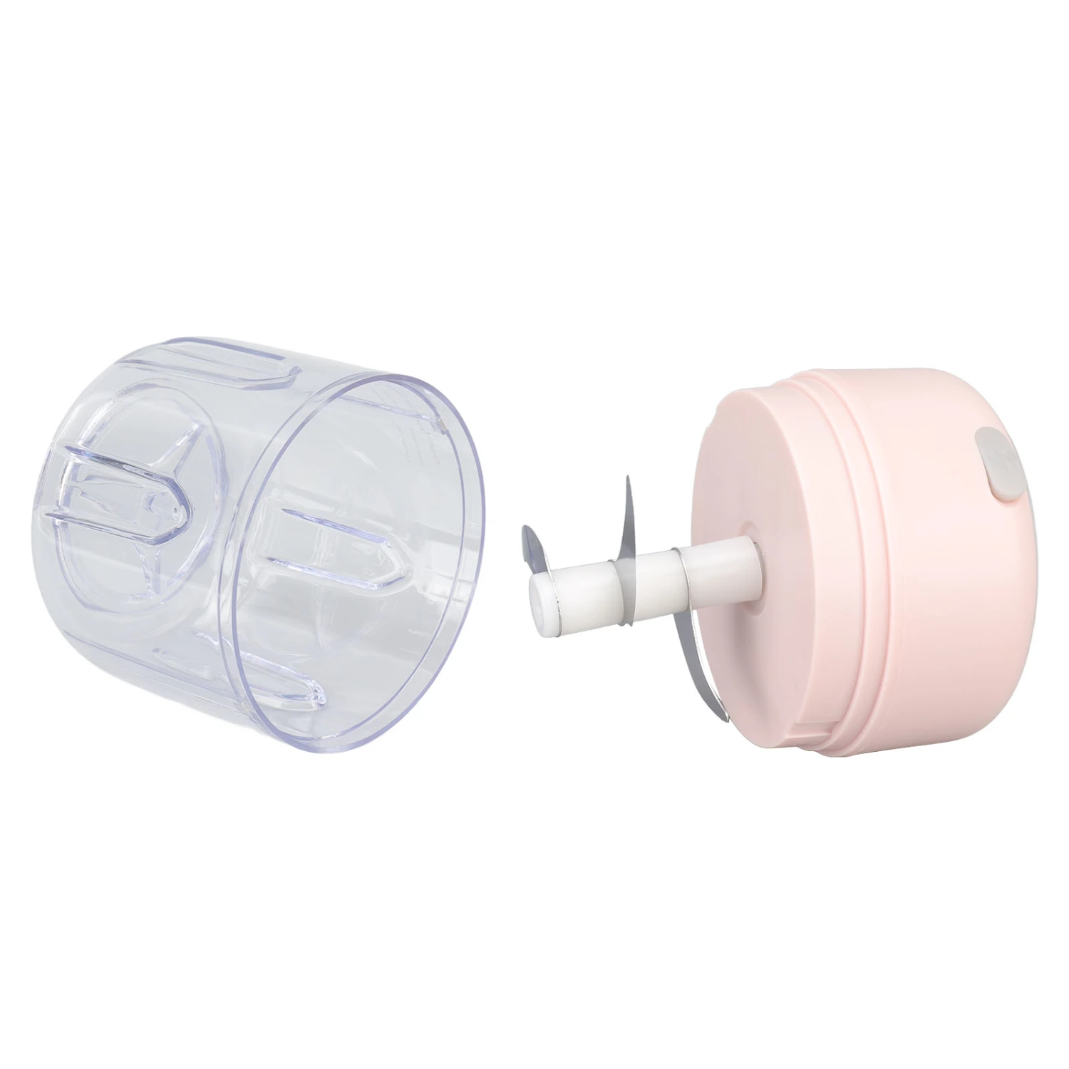 Mini Electric Garlic Chopper Large Capacity Powerful Motor 304 Stainless Steel Food Processor 250ml Pink