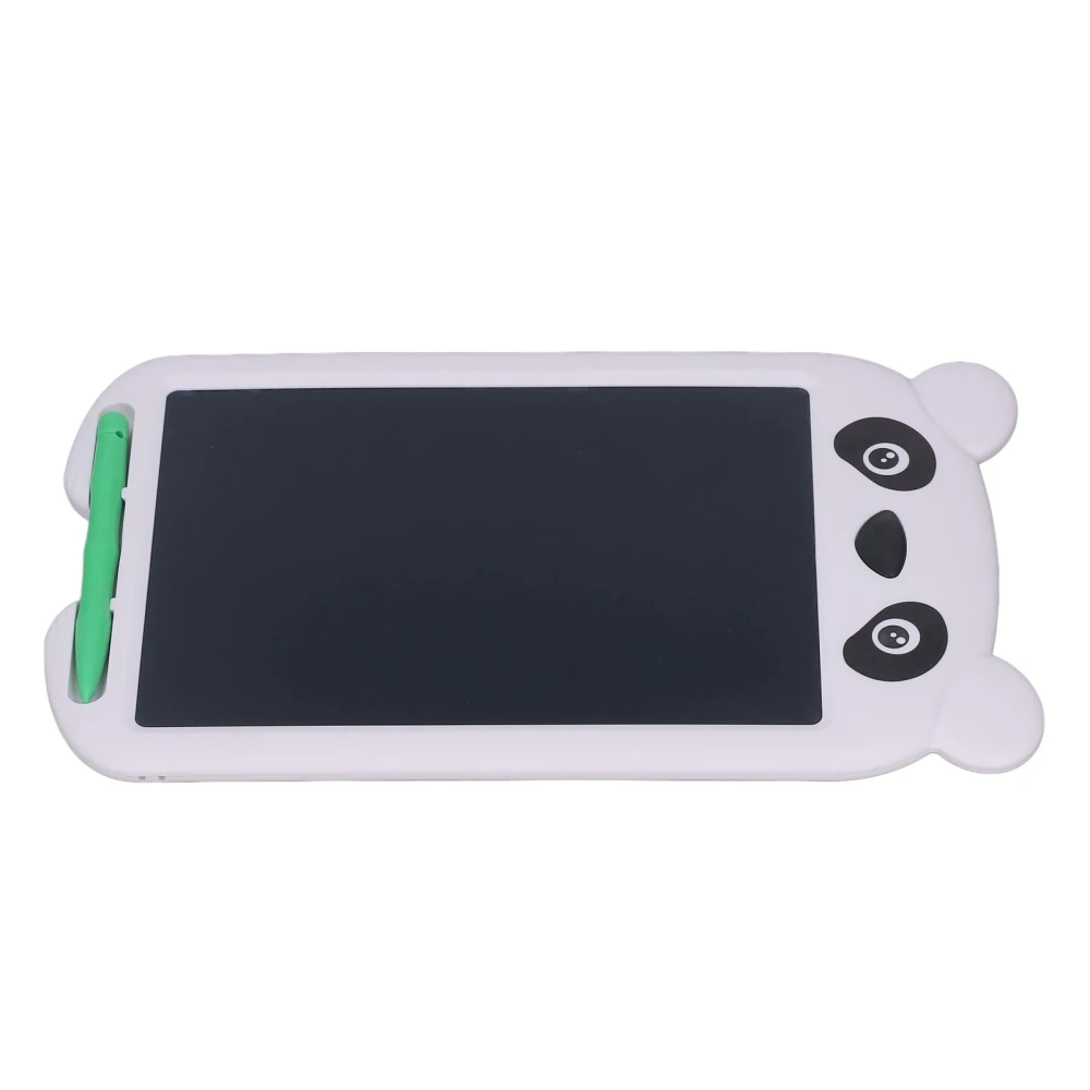 8.5in LCD Writing Tablet Colorful Cartoon Eye Protection Educational Portable Electronic Painting Pads for Children White